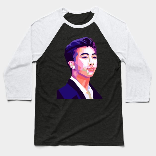 Rap monster BTS Baseball T-Shirt by Danwpap2